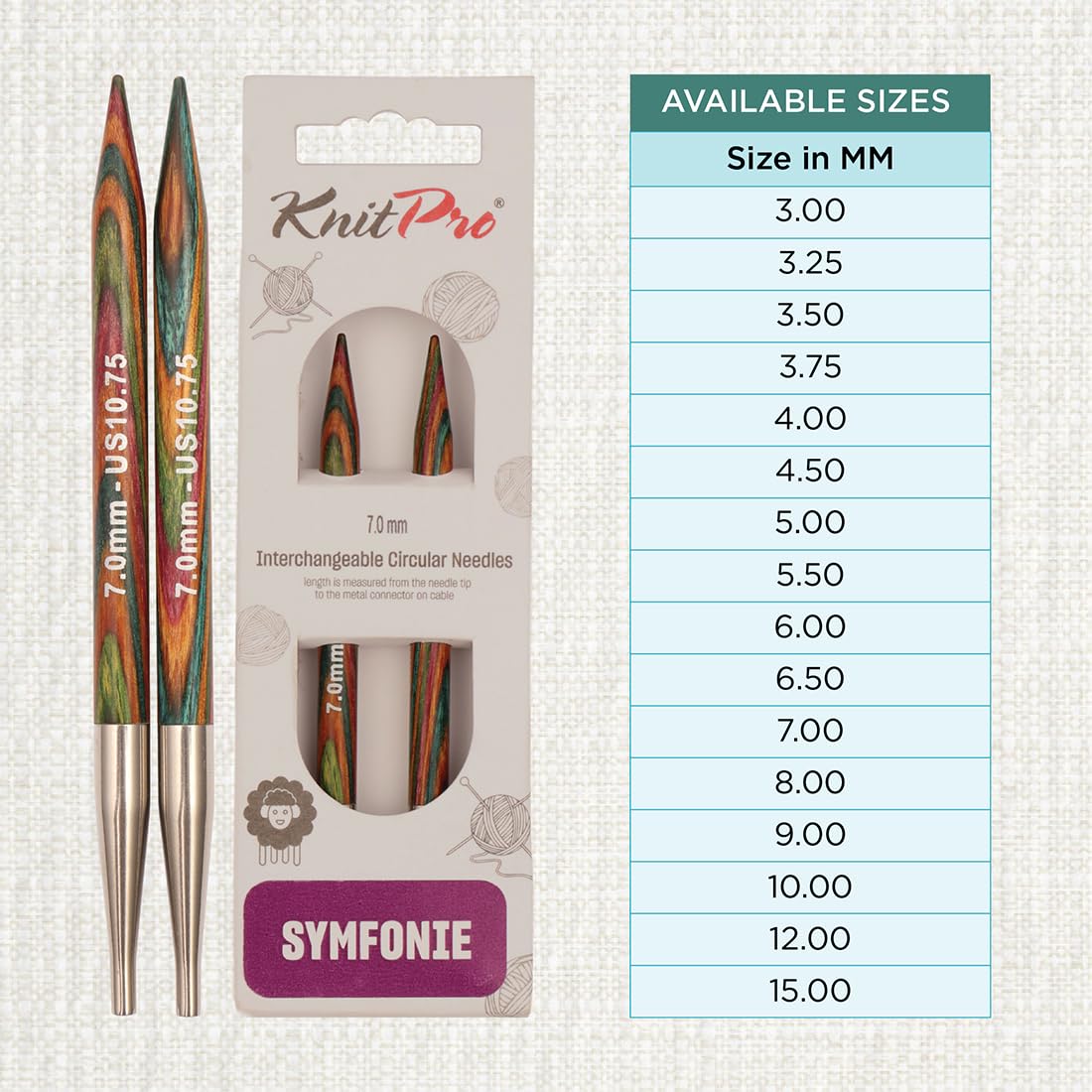 Amazon.com: KnitPro Symfonie Interchangeable Circular Needles 5